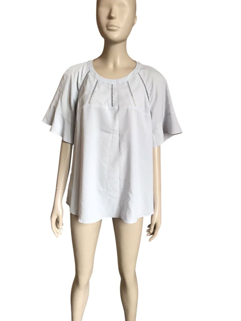 Banana Republic Light Blue Sheer Blouse